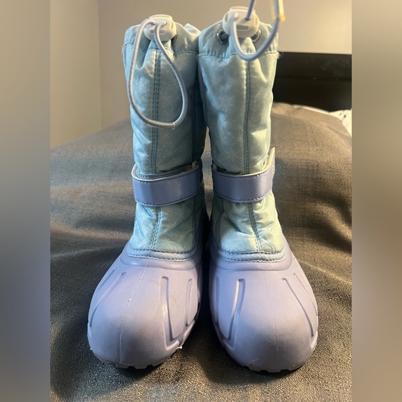 Sorel Frozen Elsa Blue Snow boots size 3 - Picture 1 of 15